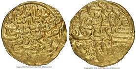 Ottoman Empire. Murad III (AH 982-1003 / AD 1574-1595) gold Sultani AH 982 (AD 1574/1575) MS61 NGC, Damascus mint (in Syria), A-1332.1. 3.46gm. 

HI...