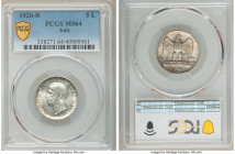 Vittorio Emanuele III 5 Lire 1926-R MS64 PCGS, Rome mint, KM57.1. 

HID09801242017

© 2020 Heritage Auctions | All Rights Reserved