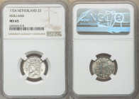 Holland. Provincial 2 Stuivers 1724 MS65 NGC, KM48. Lightly toned with muted luster. 

HID09801242017

© 2020 Heritage Auctions | All Rights Reser...