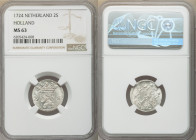 Holland. Provincial 2 Stuivers 1724 MS63 NGC, KM48. Frosted grainy surface. 

HID09801242017

© 2020 Heritage Auctions | All Rights Reserved