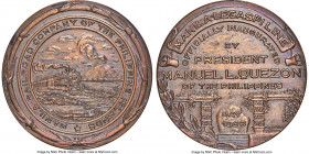 "Manila Railroad Company" bronze Medal 1938-Dated MS63 Brown NGC, Honeycutt-289a (unlisted in the 3rd edition, to be published in the 4th edition). By...