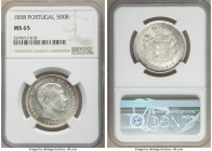 Pedro V 500 Reis 1858 MS65 NGC, Lisbon mint, KM498. Frosted surfaces with light toning. 

HID09801242017

© 2020 Heritage Auctions | All Rights Re...
