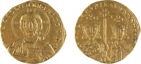 CONSTANTIN VII
Solidus
A/ Buste du Christ de face
R/ Constantin VII et Romain II
913-959
Or 4.06 gr
Estimation: 200/300 EUR