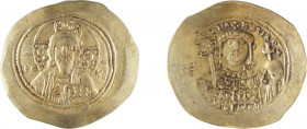 MICHEL VII DOUKAS
Histamenon
A/ Buste du christ de face
R/ Buste de l’empereur de face
1071-1078
Or 4.36 gr
Estimation: 200/250 EUR