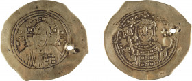 MICHEL VII DOUKAS
Histamenon
A/ Buste du christ de face
R/ Buste de l’empereur de face
1071-1078
Or 4.22 gr monnaie percée
Estimation: 120/150 E...