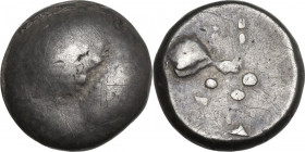 Celtic World. Celtic, Eastern Europe. Cotini. AR Tetradrachm, Velký Bysterec type, East Noricum, 2nd BC. AR. 10.61 g. 19.00 mm. Toned. F.