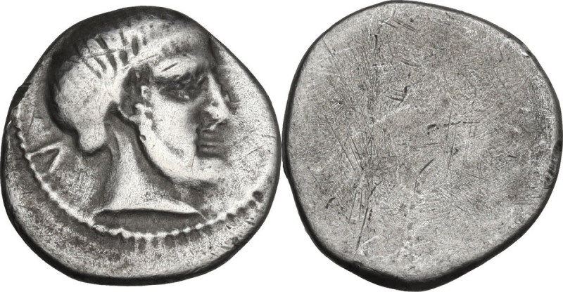 Greek Italy. Etruria, Populonia. AR 5 Units, 3rd century BC. HN Italy 174. AR. 1...