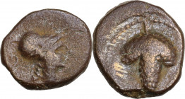 Greek Italy. Northern Apulia, Arpi. AE 15 mm. c. 215-212 BC. HN Italy 650. AE. 3.52 g. 15.00 mm. VF.