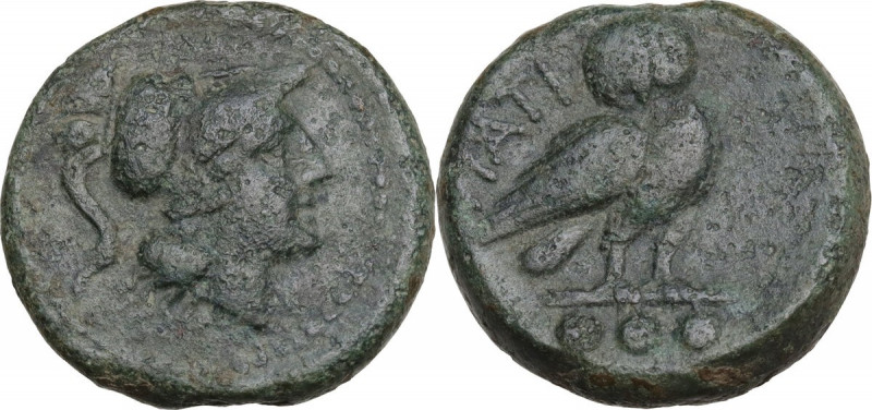 Greek Italy. Northern Apulia, Teate. AE Teruncius, 225-200 BC. HGC 1 657; HN Ita...