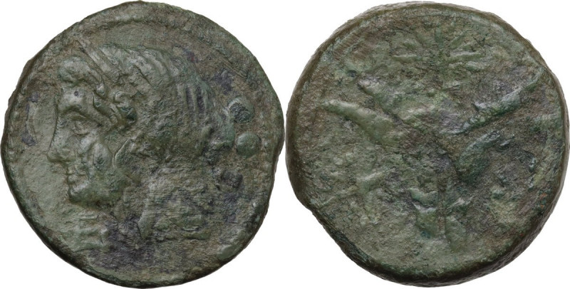 Greek Italy. Northern Apulia, Venusia. AE Teruncius, c. 210-200 BC. HN Italy 721...