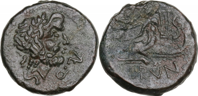 Greek Italy. Southern Apulia, Brundisium. AE Semis, Semuncial standard, 2nd cent...