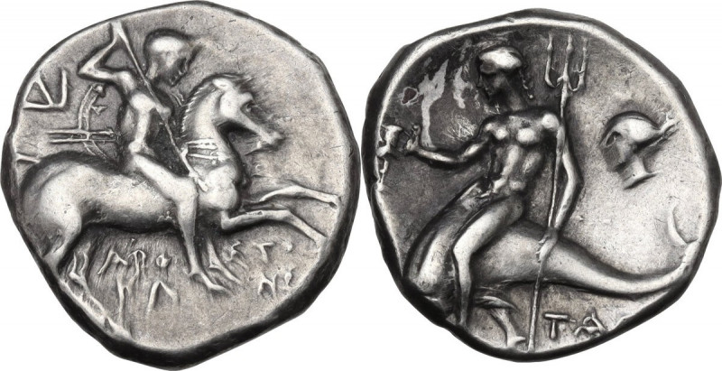 Greek Italy. Southern Apulia, Tarentum. AR Nomos, c. 272-240 BC. HN Italy 1033; ...