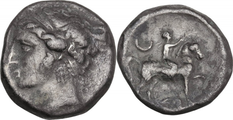 Greek Italy. Southern Apulia, 'Campano-Tarentine'. AR Didrachm, 281-228 BC. Vlas...