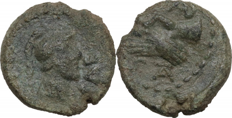 Greek Italy. Northern Lucania, Poseidonia-Paestum. AE Semis, 90-44 BC. HN Italy ...