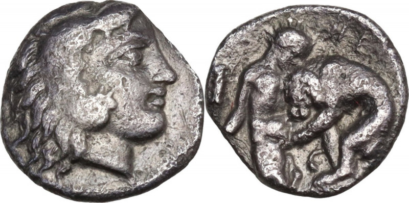 Greek Italy. Southern Lucania, Heraclea. AR Diobol, c. 432-420 BC. HN Italy 1359...