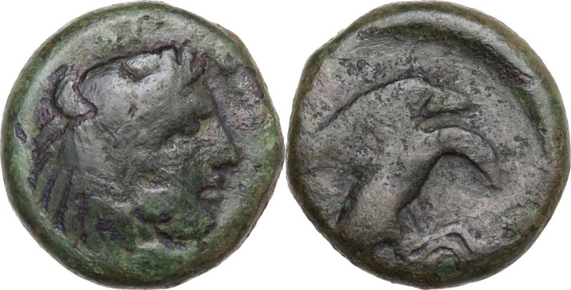 Greek Italy. Bruttium, Kroton. AE 17.5 mm, c. 350-300 BC. HN Italy 2218; SNG ANS...