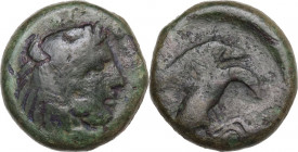 Greek Italy. Bruttium, Kroton. AE 17.5 mm, c. 350-300 BC. HN Italy 2218; SNG ANS 435–7. AE. 7.04 g. 17.50 mm. Good F.