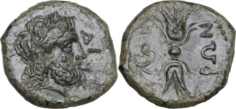 Greek Italy. Bruttium, Locri Epizephyrii. AE 25 mm, 300-268 BC. HGC 1 1584; HN I...