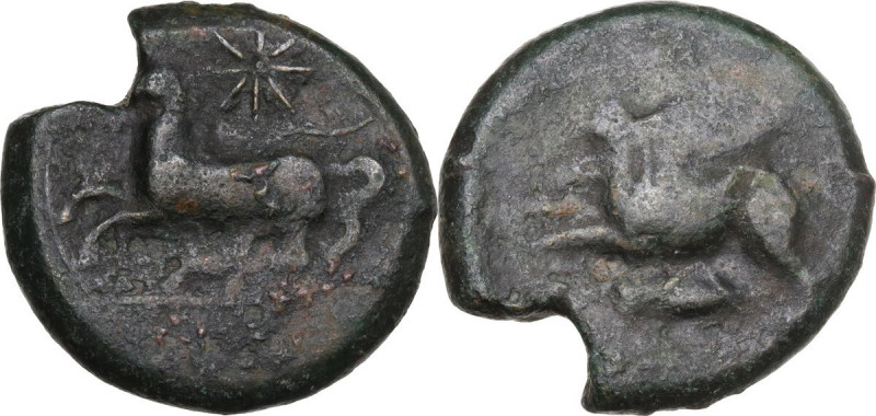 Sicily. Alaesa. AE 24 mm, Kainon issue, c. 365 BC. CNS I 15; SNG Cop. 134. AE. 1...