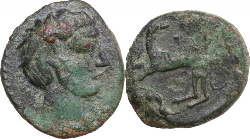 Sicily. Eryx. AE 17 mm, (imitative issue?), c. 400-390 BC. HGC 2 316; CNS I 13. ...