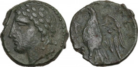 Sicily. Messana. The Mamertinoi. AE Unit, c. 288 BC. HGC 2 874; CNS I 15. AE. 4.20 g. 17.00 mm. VF.