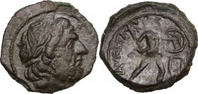 Sicily. Messana. Mamertinoi. AE Pentonkion, 200-35 BC. CNS I 51. AE. 3.63 g. 19.00 mm. VF.