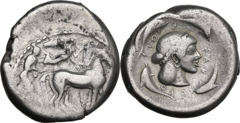 Sicily. Syracuse. Hieron I (478-466 BC). AR Tetradrachm, c. 475-470 BC. HGC 2 13...