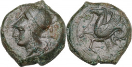 Sicily. Syracuse. Dionysios I (405-367 BC). AE Litra. CNS II 45. AE. 7.33 g. 19.00 mm. Good VF/About EF.