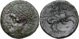 Sicily. Syracuse. Hieron II (274-215 BC). AE 27 mm, c. 240-215 BC. CNS II 195; HGC 2 1548. AE. 16.81 g. 26.00 mm. Pleasant dark patina. VF.