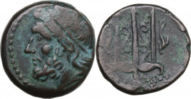 Sicily. Syracuse. Hieron II (274-215 BC). AE 19 mm, c. 240-215 BC. CNS II 197; HGC 2 1550. AE. 5.83 g. 19.00 mm. Green brown patina. About VF.