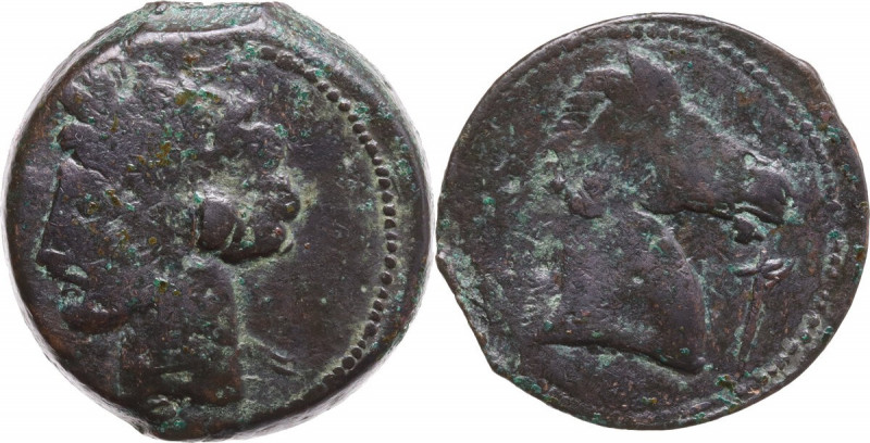 Punic Sardinia. AE Dishekel, c. 264-241 BC. Lulliri 10, 222/3; SNG Cop. -; Piras...