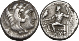 Continental Greece. Kings of Macedon. Alexander III 'the Great' (336-323 BC). AR Drachm. Sardes mint. Lifetime issue, c. 334-323 BC. Price 2569A. AR. ...
