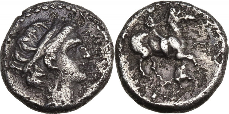 Continental Greece. Kings of Thrace. Lysimachos as Satrap (323-305 BC). AR 10th ...