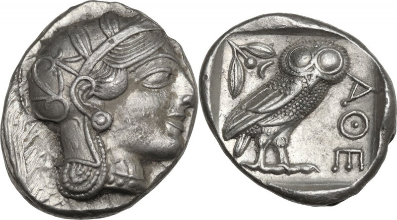 Continental Greece. Attica, Athens. AR Tetradrachm, c. 454-404 BC. HGC 4 1597; S...