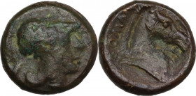 AE Litra, 269 BC. Cr. 17/1d. AE. 4.50 g. 16.00 mm. About VF.