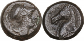 Anonymous. AE Litra, 269 BC. Cr. 17/1f. AE. 5.05 g. 17.00 mm. VF.