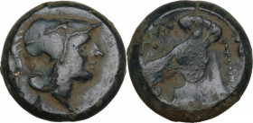 Anonymous. AE Litra, 269 BC. Cr. 17/1i. AE. 5.02 g. 16.00 mm. About VF.