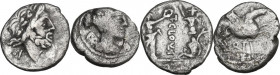 Lot of 2 AR Quinarii; including: Cr. 341/3 and 332/1. VF.