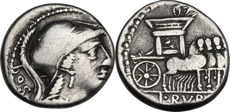 Repubblica Romana. L. Rubrius Dossenus. Denarius, Rome mint, 87 BC. Cr. 348/3; B...