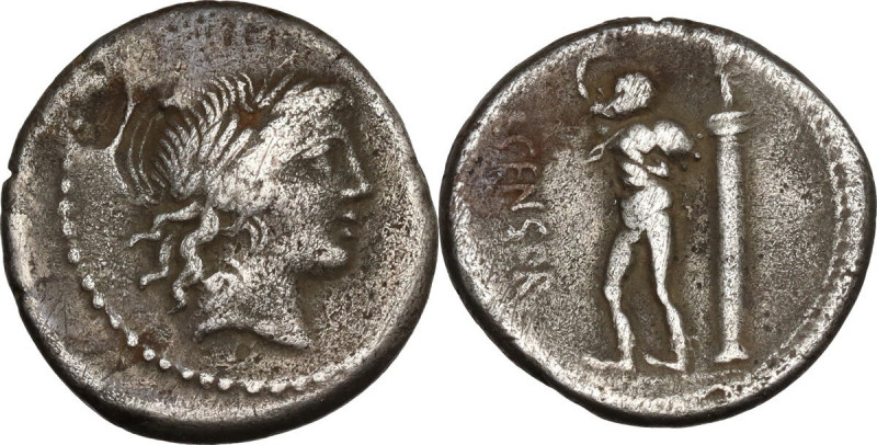 L. Censorinus. AR Denarius, 82 BC. Cr. 363/1d; B. (Marcia) 24. AR. 3.55 g. 18.00...