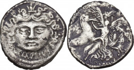 L. Plautius Plancus. AR Denarius, 47 BC. Cr. 453/1c; B. 14. AR. 3.49 g. 19.00 mm. About VF.