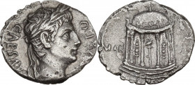 Augustus (27 BC - 14 AD) . AR Denarius. Uncertain Spanish mint (Colonia Patricia?). Struck circa 18 BC. RIC I (2nd ed.) 105a. AR. 3.24 g. 18.50 mm. R....
