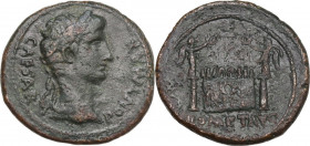 Augustus (27 BC - 14 AD). AE As, Lugdunum mint, 10-6 BC. RIC I (2nd ed.) 230. AE. 11.00 g. 27.00 mm. About VF.