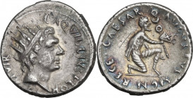 Augustus (27 BC - 14 AD). AR Denarius. L. Aquillius Florus moneyer, 19-4 BC. RIC I (2nd ed.) 304. AR. 2.73 g. 19.50 mm. RR. Very rare issue. Crystalli...