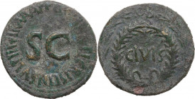 Augustus (27 BC - 14 AD). AE Sestertius. T. Quinctius Crispinus Sulpicianus, moneyer. Struck 18 BC. RIC I (2nd ed.) 330 (R3). AE. 17.83 g. 32.50 mm. R...