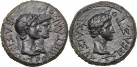 Augustus (27 BC - 14 AD) with Rhoemetalces I, King of Thrace. AE 23 mm, 11 BC-12 AD. RPC I 1711; SNG Cop. 1188. AE. 9.70 g. 23.00 mm. EF.