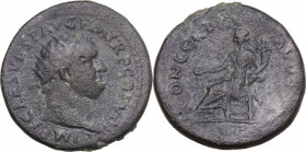 Titus (79-81). AE Dupondius, 80-81. RIC II-p. 1 (2nd ed.) 197. AE. 12.25 g. 27.30 mm. About VF.