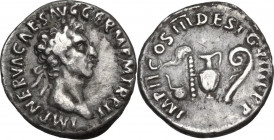 Nerva (96-98). AR Denarius, 97 AD. RIC II 41. AR. 3.04 g. 18.00 mm. VF.