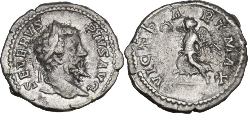 Septimius Severus (193-211). AR Denarius, 202-210. RIC IV 295. AR. 3.63 g. 19.00...