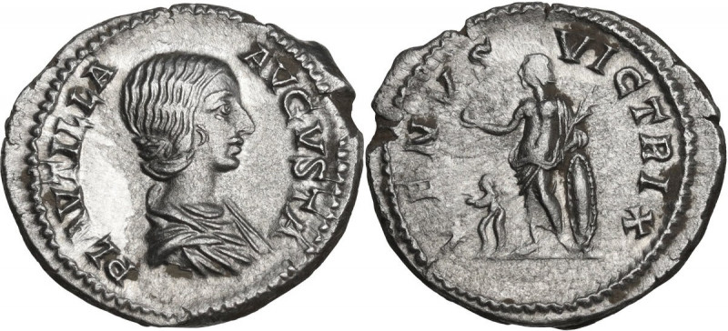 Plautilla (died 212 AD). AR Denarius, 202-205. RIC IV (Carac.) 369. AR. 2.60 g. ...